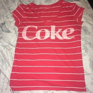 Red and white coke t shirt